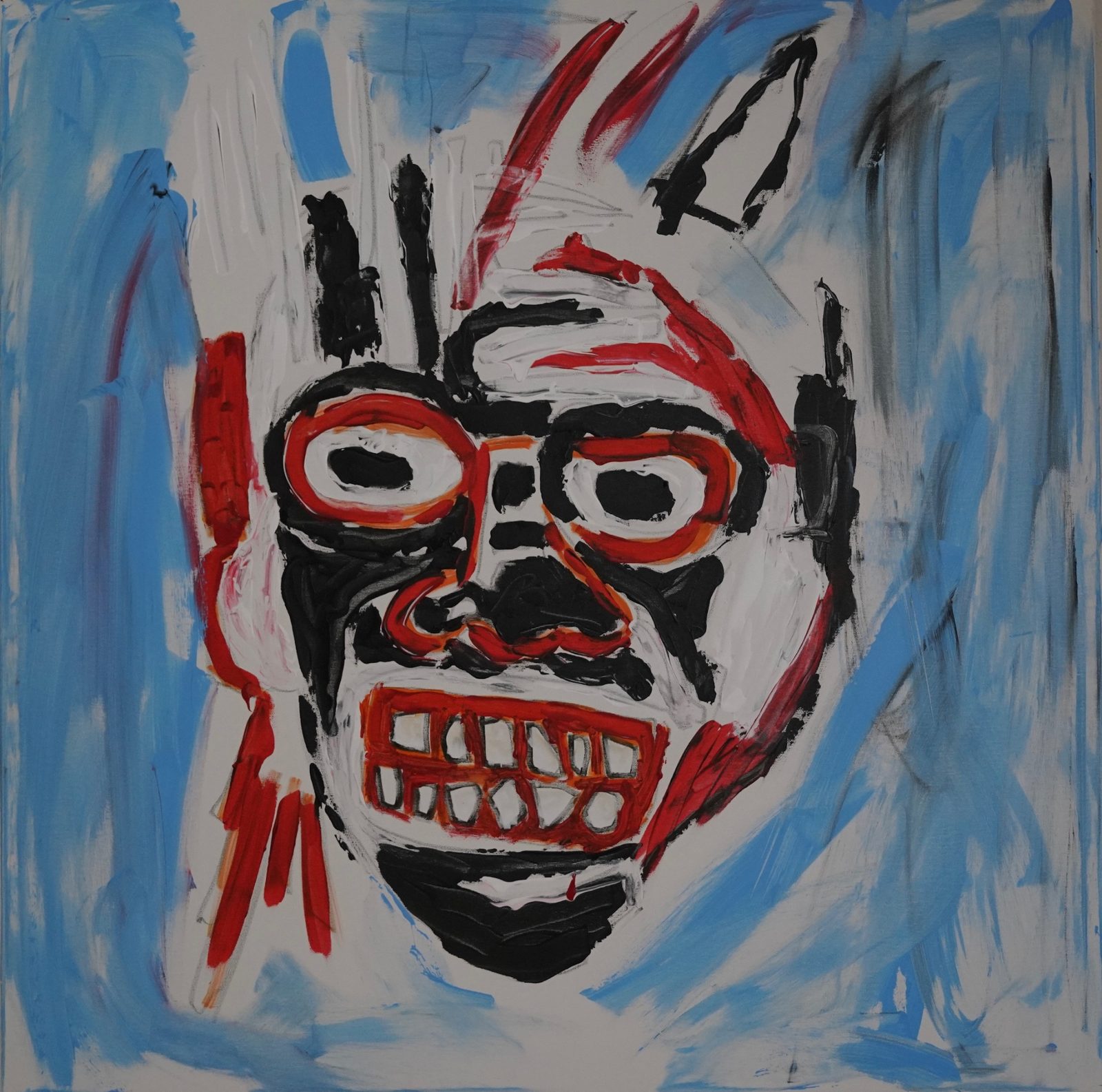 FRITZ M. (2023) – Gemälde von Thomas Anderer, Mixed Media auf Leinwand, 120 × 120 cm