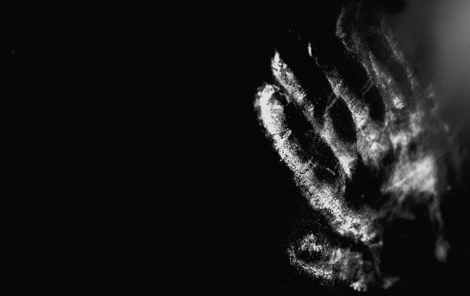 THE SIX FINGER HAND IN THE DARK (2025) – Fotografie von Thomas Anderer, Fine Art Fotografie, 100 × 63 cm